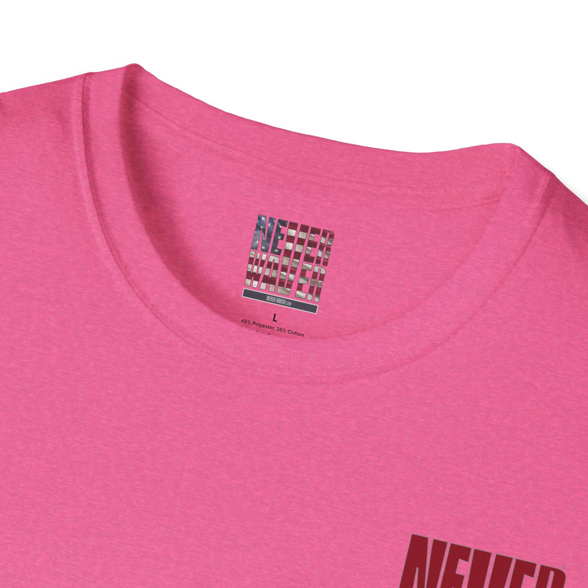Never Waver Just A Mom Trying Not to Raise A&&holes Unisex Softstyle T-Shirt - Never Waver