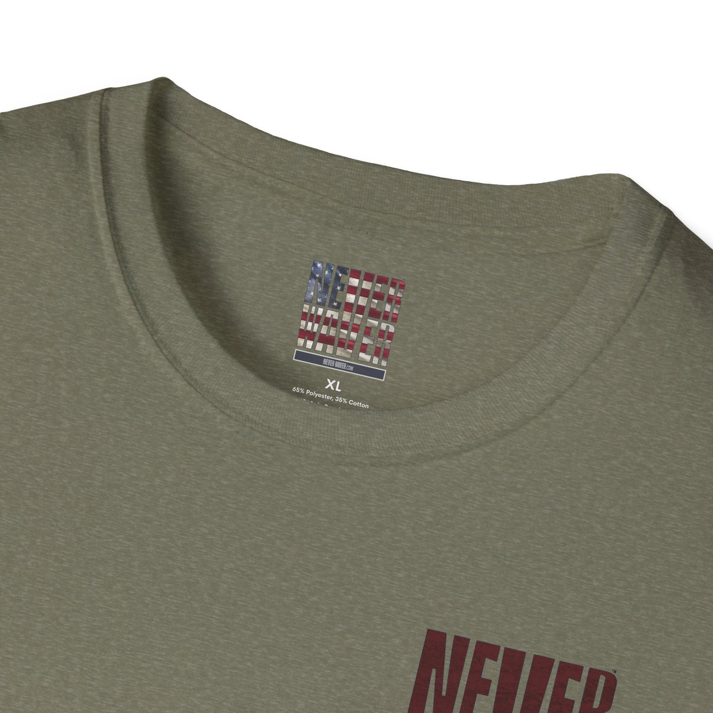 Washington Fans Never Waver Unisex Softstyle T-Shirt - Never Waver