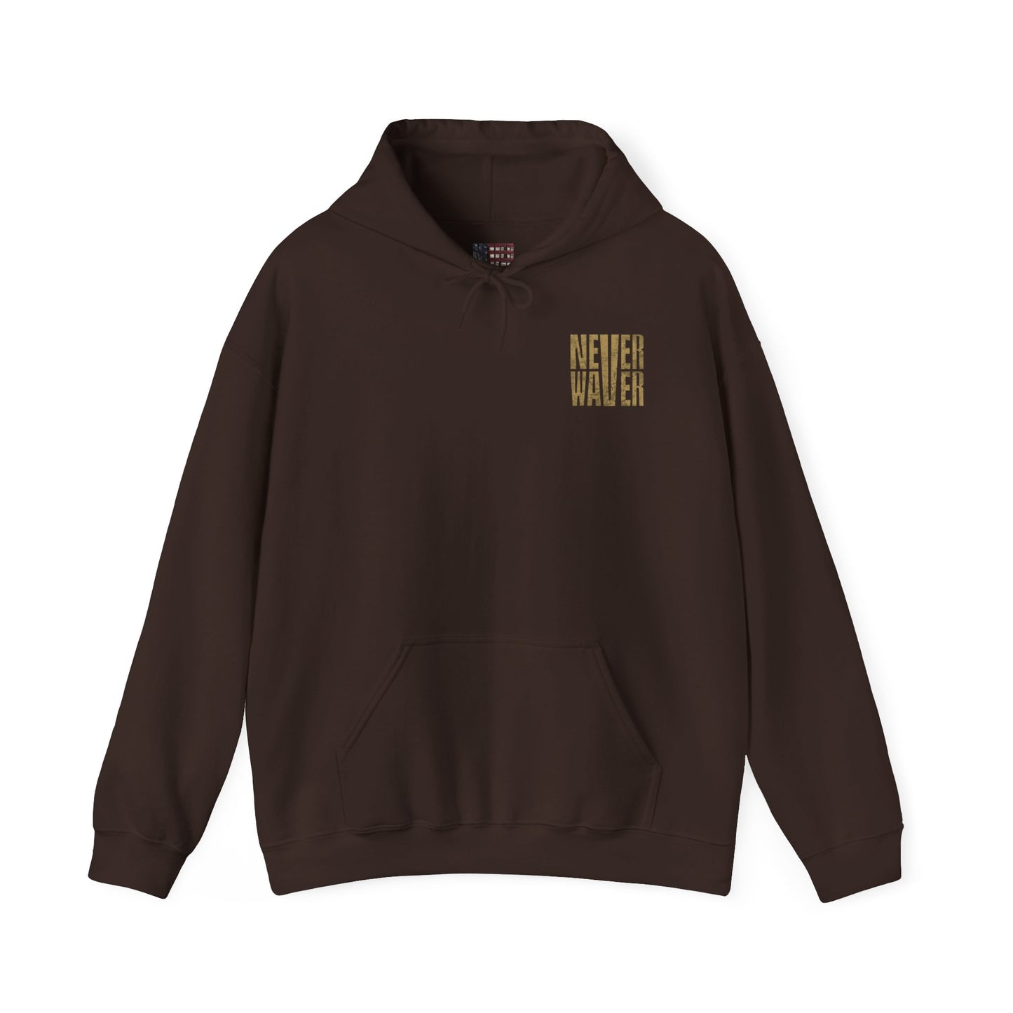 New Orleans Fans Never Waver W Leopard Football Hoodie - Unisex Heavy Blend™ Sweatshirt for Fans - Never Waver