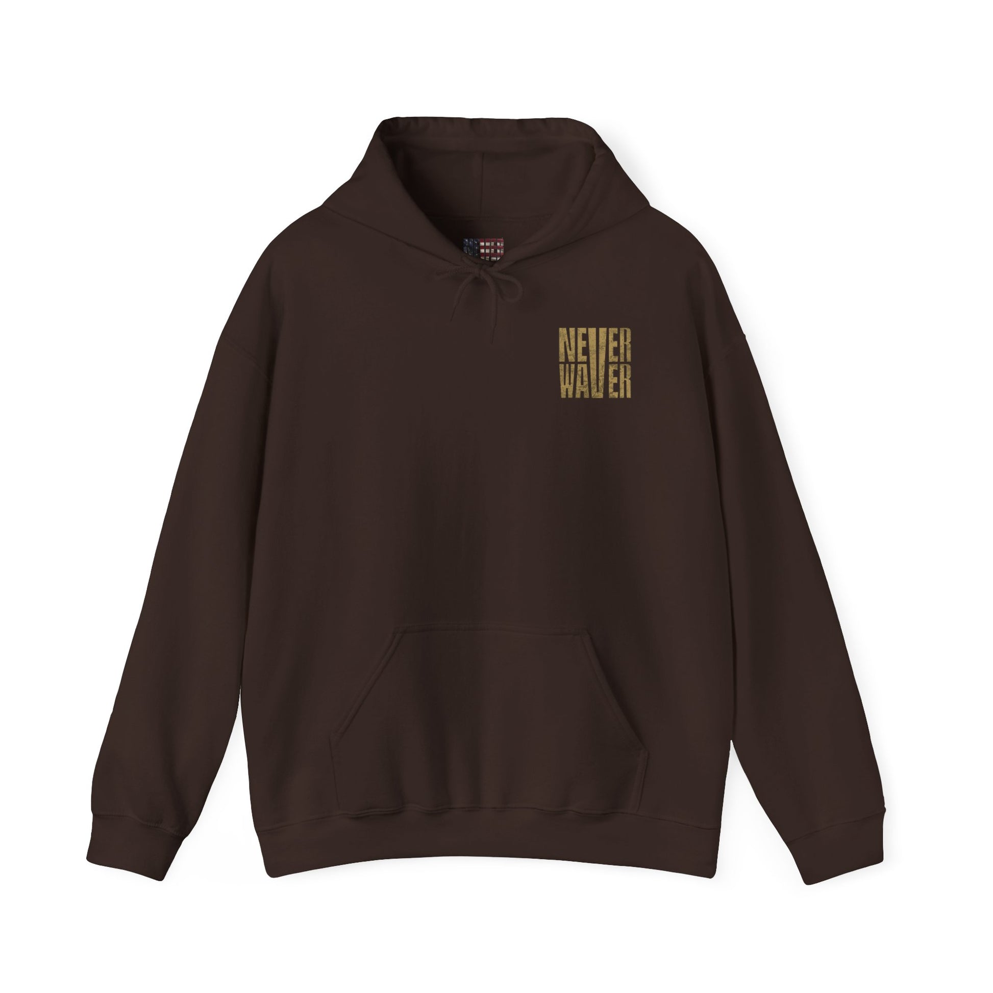New Orleans Fans Never Waver W Leopard Football Hoodie - Unisex Heavy Blend™ Sweatshirt for Fans - Never Waver