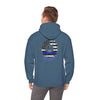 Never Waver Always Back the Blue Hooded Sweatshirt - Unisex Heavy Blend™ - Never Waver