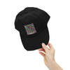 Unisex Distressed Cap - 'NEVER WAVER' Inspirational Hat for Everyday Wear Multi Color Leopard