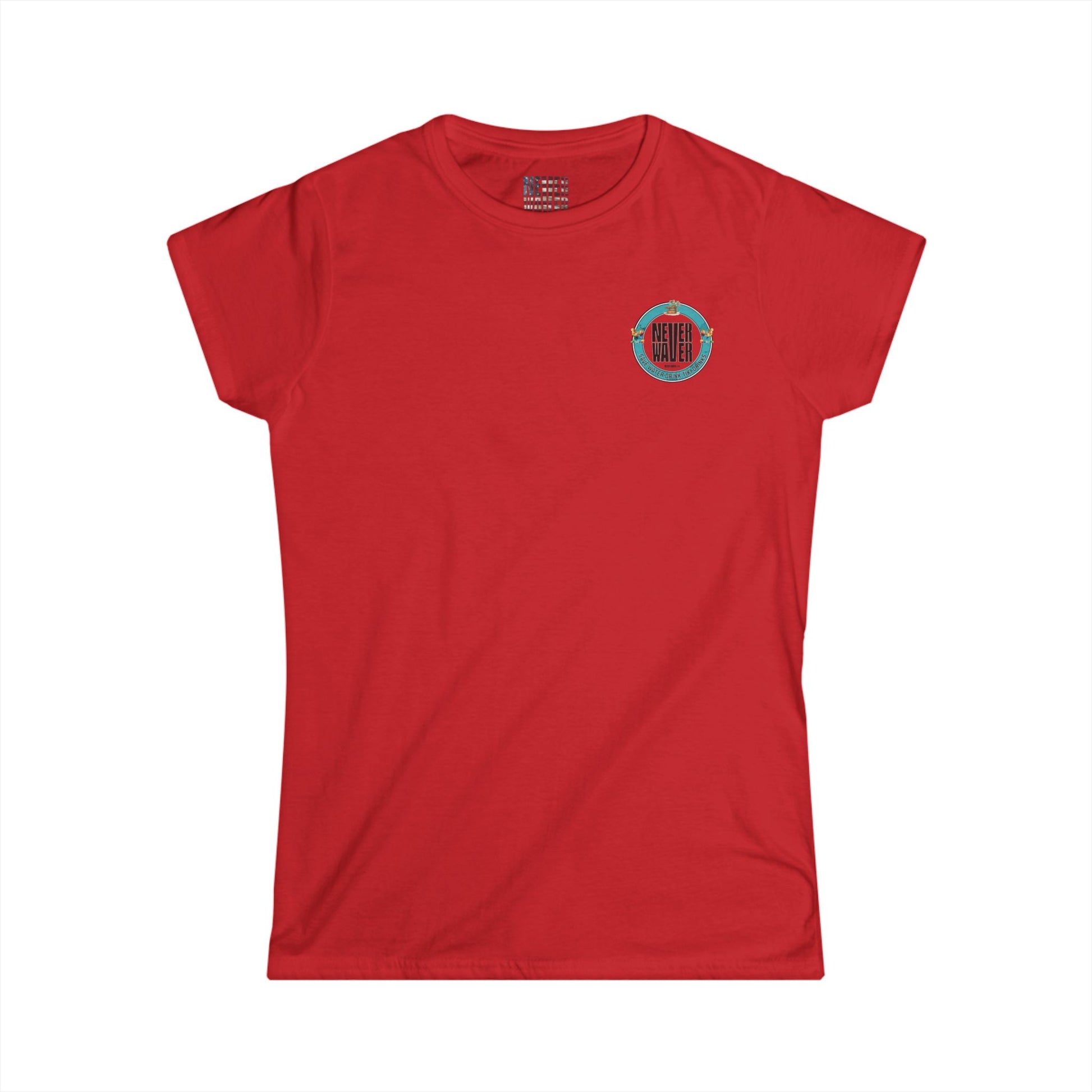 Never Waver Save Water Drink Tiki Drinks Women's Soft Style Tee - - Never Waver