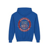 Youth Golf Hoodie - "Keep Calm Never Waver and Golf On" Sweatshirt for Young Golfers - Never Waver