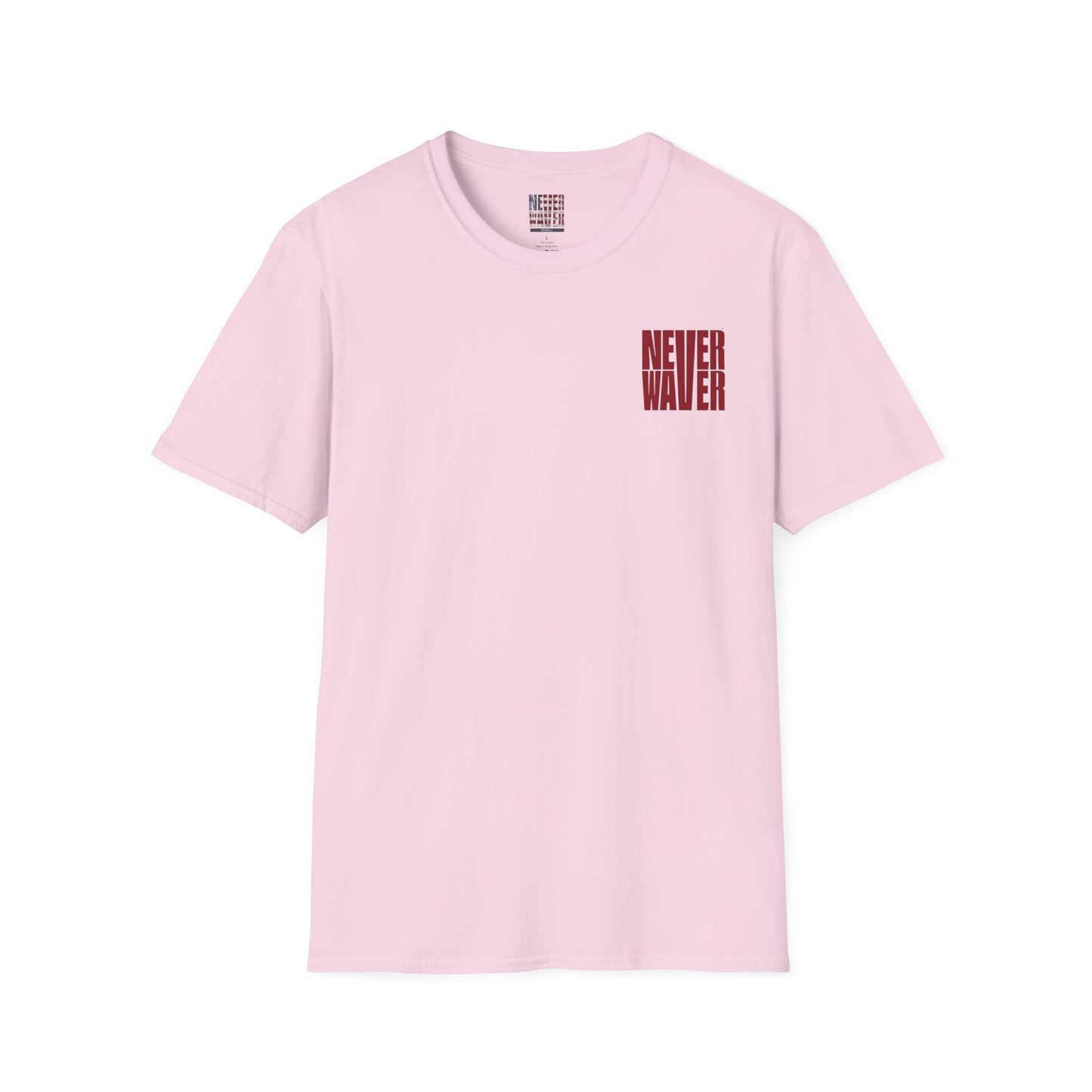 Never Waver Just A Mom Trying Not to Raise A&&holes Unisex Softstyle T-Shirt - Never Waver