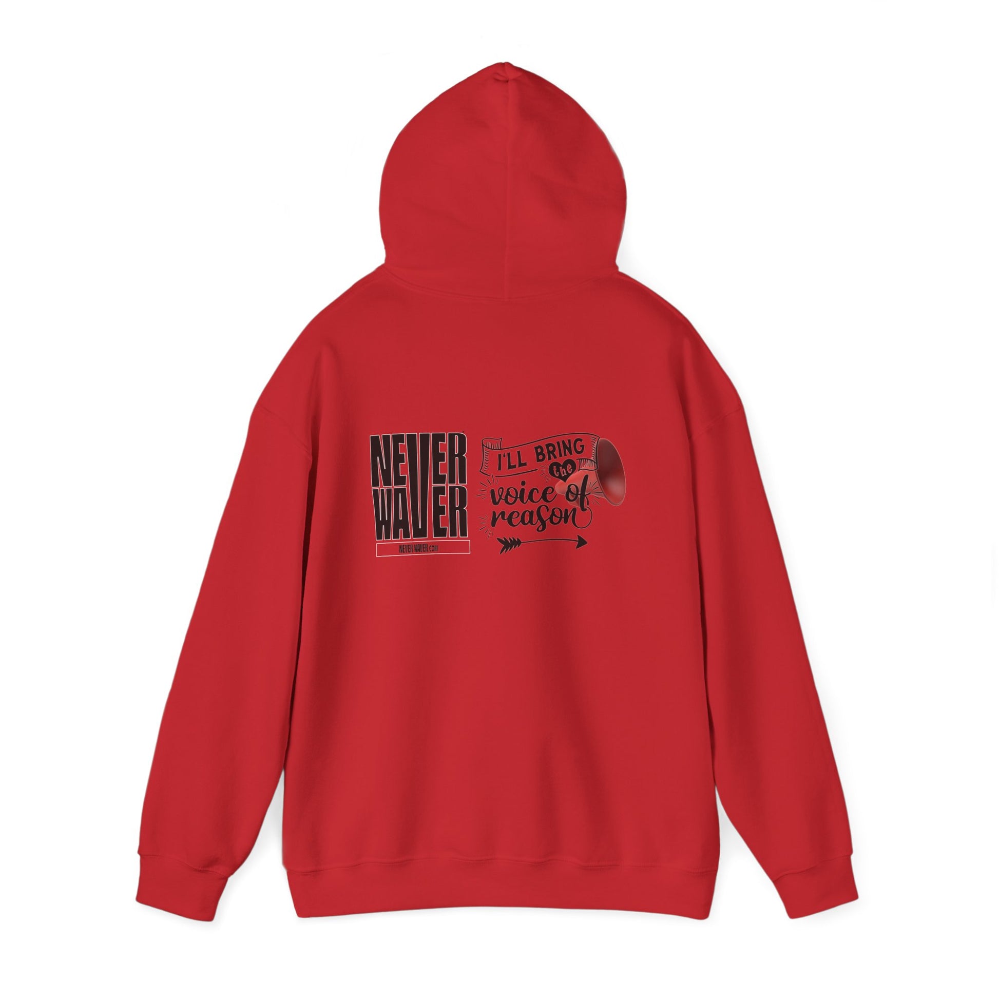 Unisex Heavy Blend™ Hooded Sweatshirt - "Never Waver I'll Bring The  Voice of Reason" Inspirational Hoodie - Never Waver