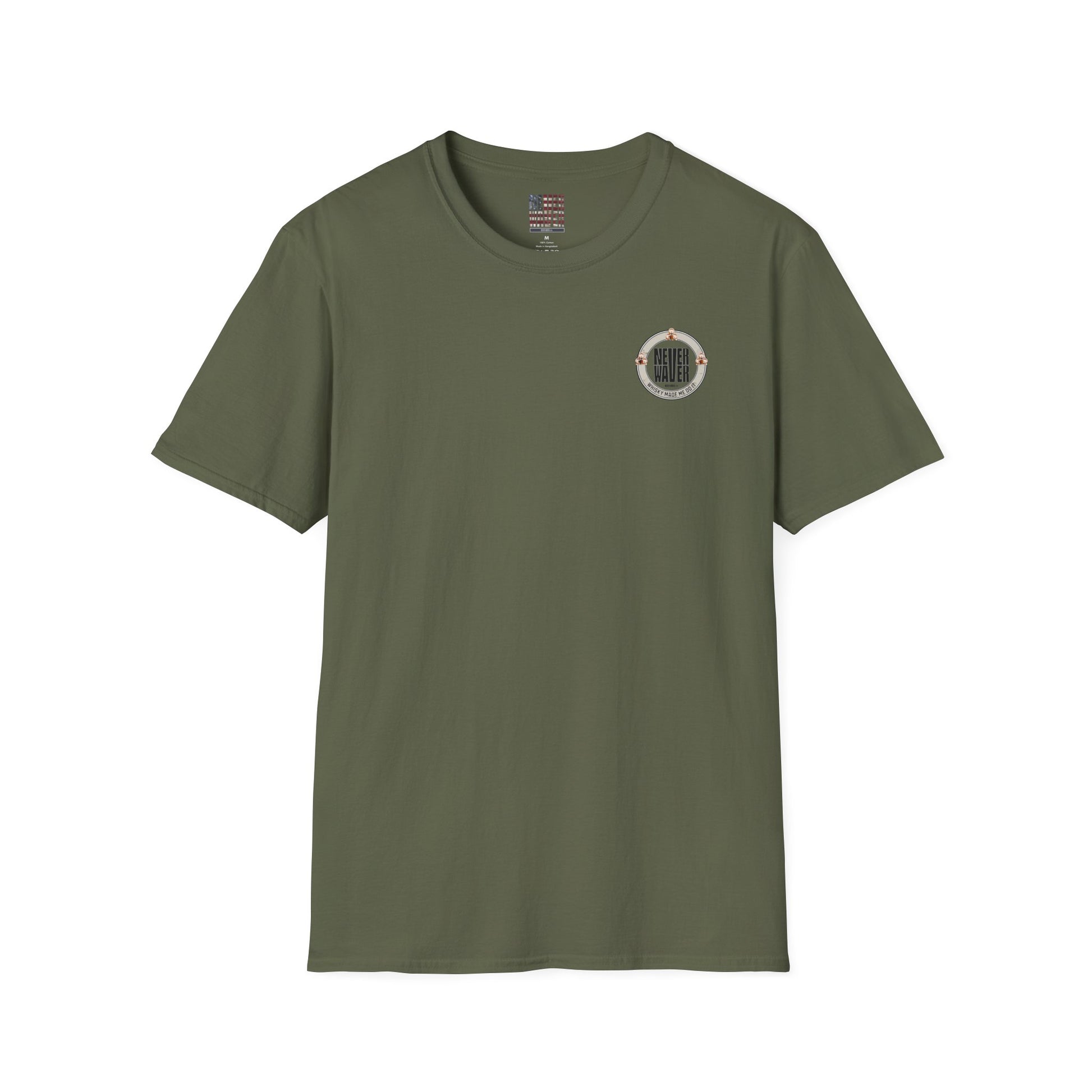 Never Waver Whisky Made Me Do It? Unisex Soft style T-Shirt - Never Waver