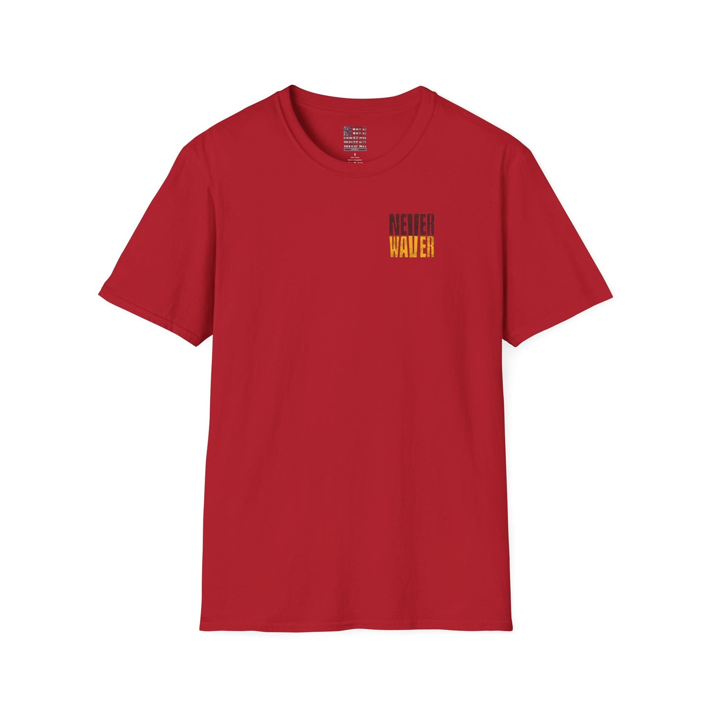 Washington Fans Never Waver Unisex Softstyle T-Shirt - Never Waver