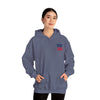 Unisex Heavy Blend™ Hooded Sweatshirt - New England Fans Never Waver w Leopard football - Never Waver