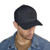 Never Waver Embroidered Cap - Structured White Baseball Hat for Motivation and Style