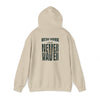 New York Fans Never Waver W Leopard Football Unisex Heavy Blend™ Hooded Sweatshirt - Never Waver