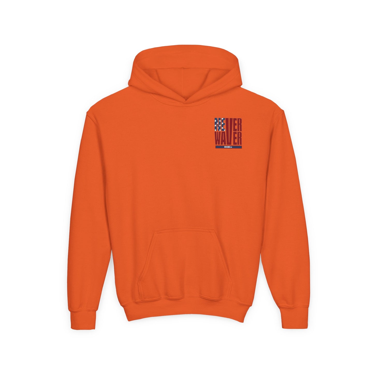 Youth Golf Hoodie - "Never Waver Golf" Sweatshirt for Young Golfers - Never Waver