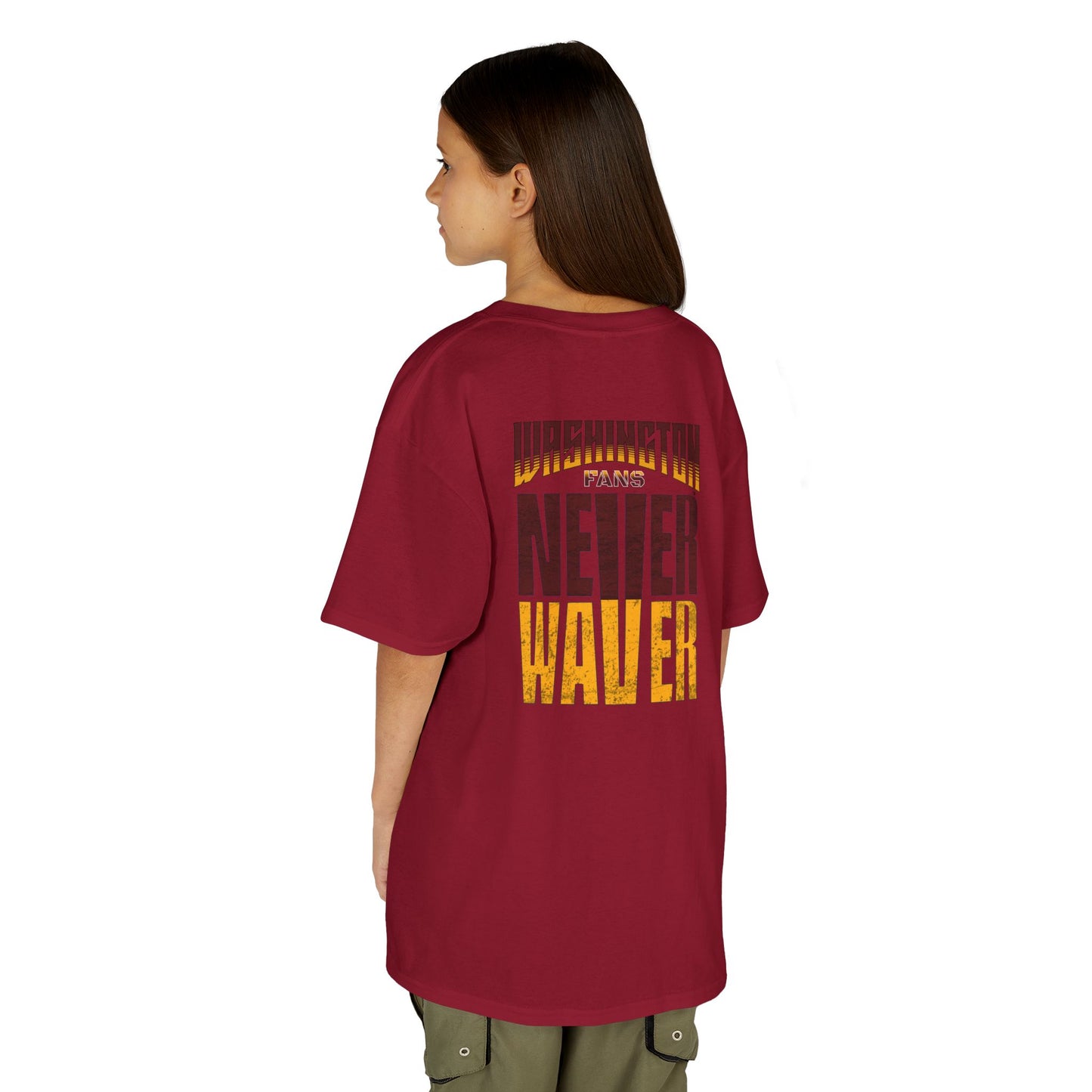 Washington Fans Never Waver Kids Heavy Cotton™ Tee - Never Waver