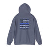 Never Waver Back The Blue Hoodie - Unisex Heavy Blend Sweatshirt - Never Waver