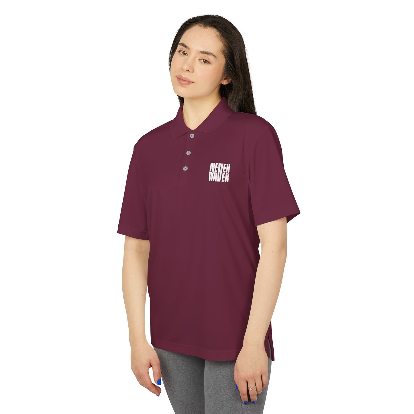Unisex Never Waver Performance Polo Shirt - Activewear, Gym, Sports, Casual, Gift for Him/Her, Comfortable Fit