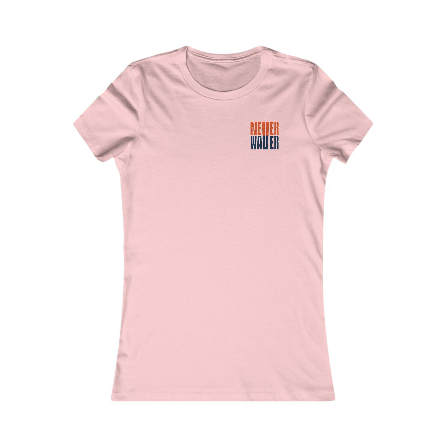 Denver Fans Never Waver W-Leopard Football Women's Favorite Tee - Never Waver