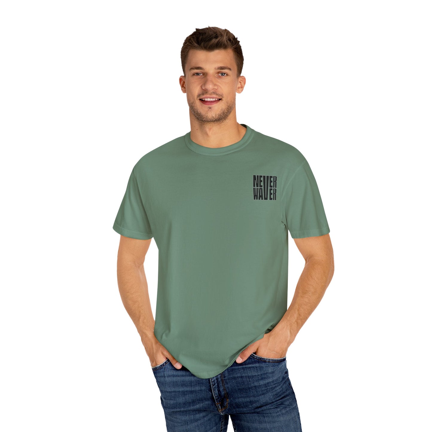 Unisex Garment-Dyed T-Shirt - 'Never Waver Mamacita Needs a Margarita' Design - Never Waver
