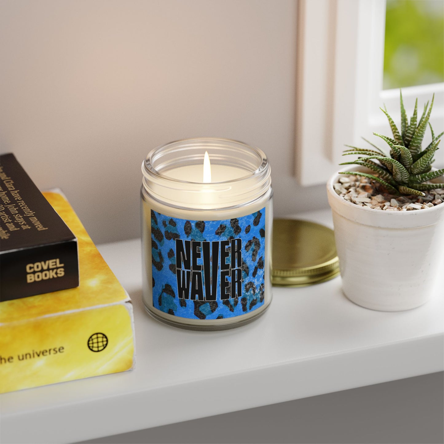 Never Waver Wild Vibes Scented Candles, Coconut Apricot Wax, Eco-Friendly Aromatherapy, Unique Home Decor, Gift for Her, Relaxation Gift - Never Waver