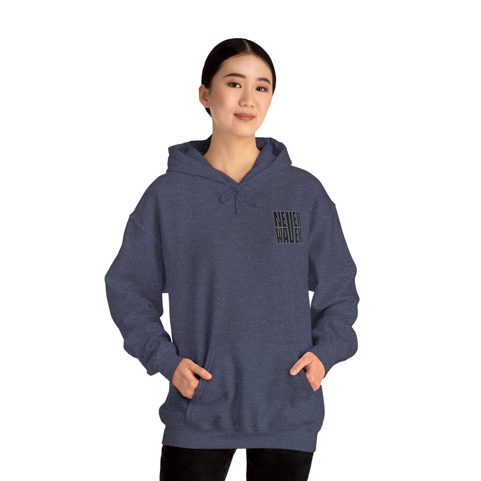 Unisex Heavy Blend™ Hoodie - 'Never Waver Ain't No Hood Like Motherhood' - Never Waver