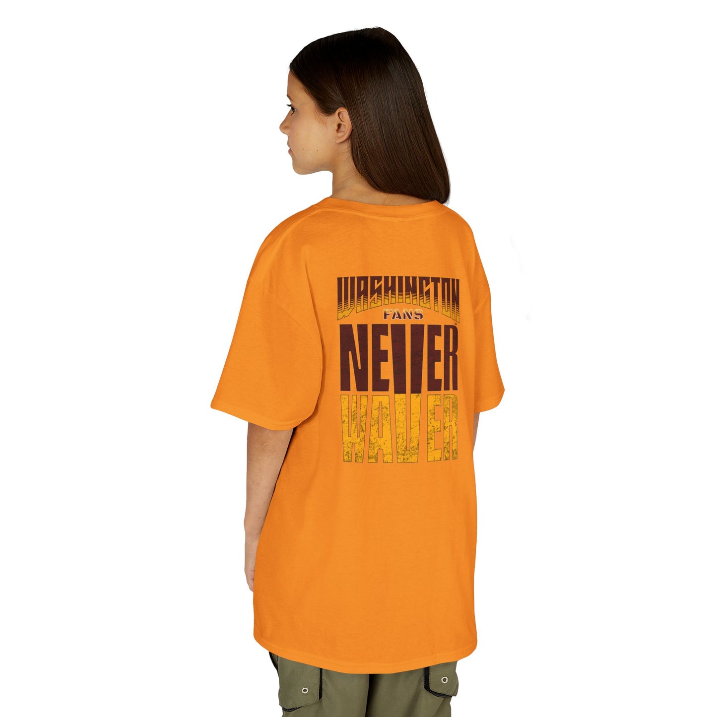 Washington Fans Never Waver Kids Heavy Cotton™ Tee - Never Waver