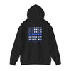Never Waver Back The Blue Hoodie - Unisex Heavy Blend Sweatshirt - Never Waver