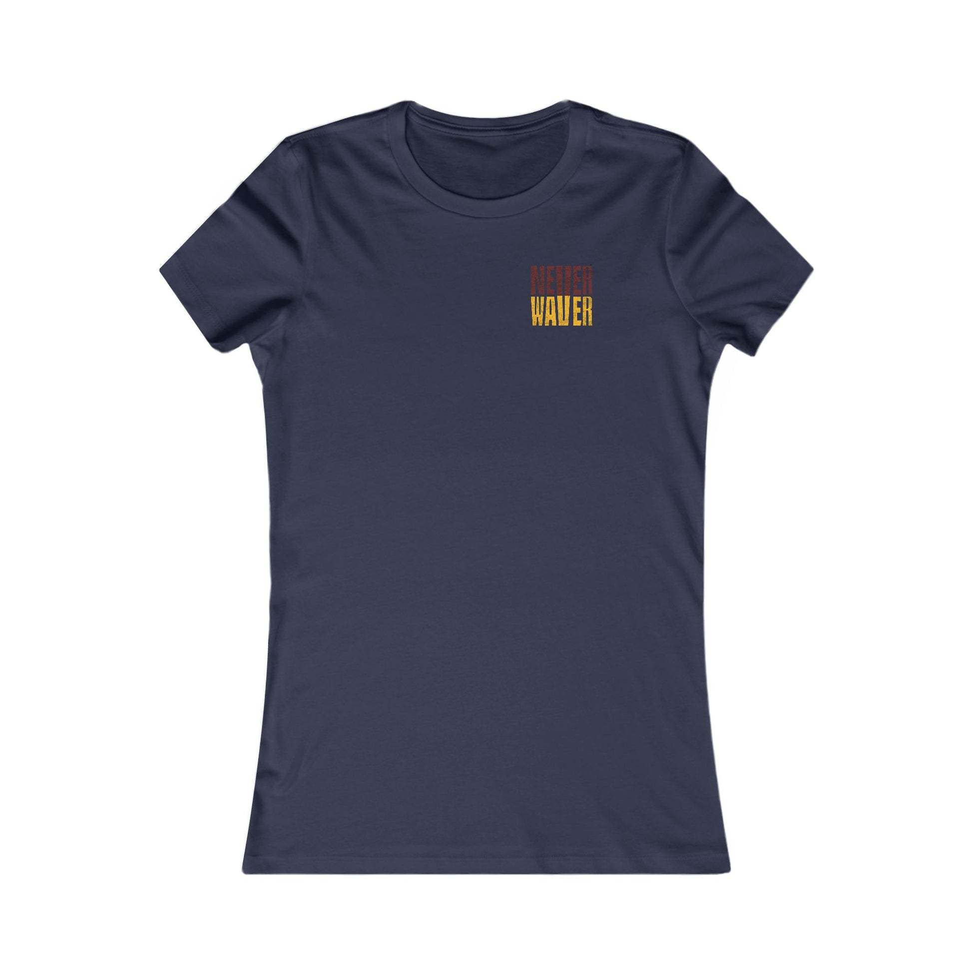 Washington Fans Never Waver W-Leopard Football Women's Favorite Tee - Never Waver