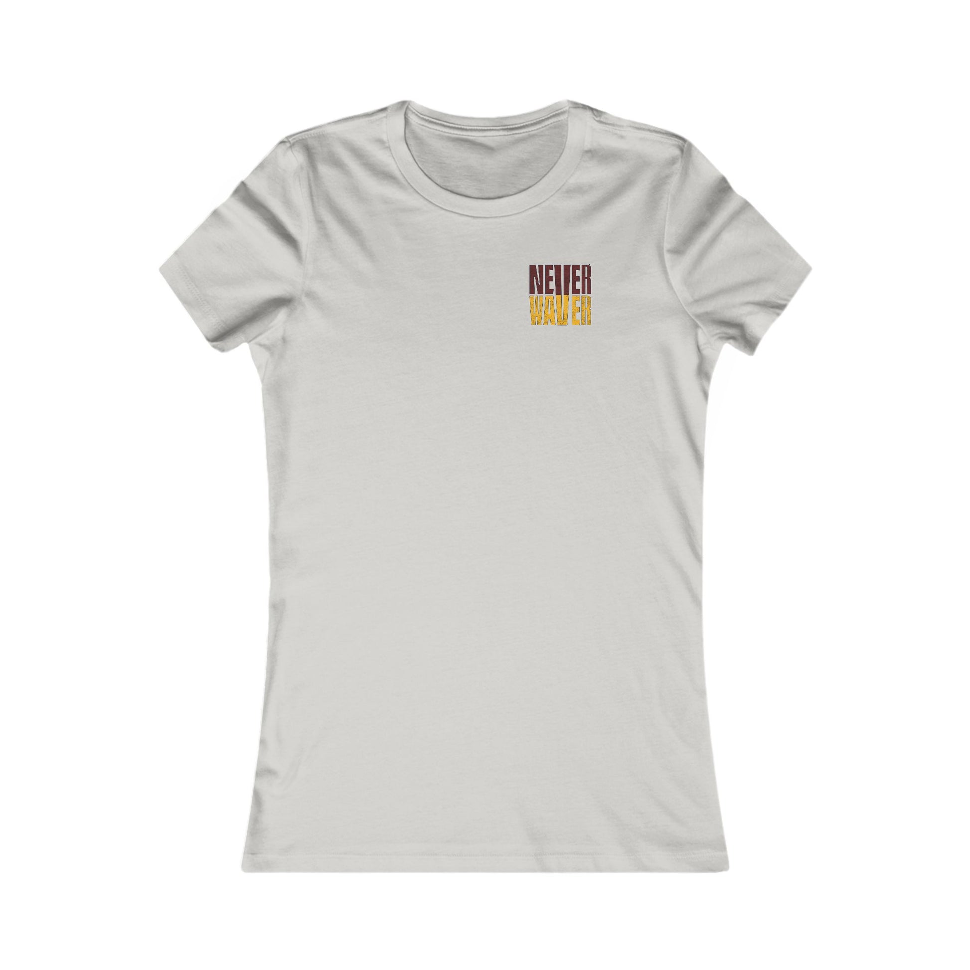 Washington Fans Never Waver W-Leopard Football Women's Favorite Tee - Never Waver