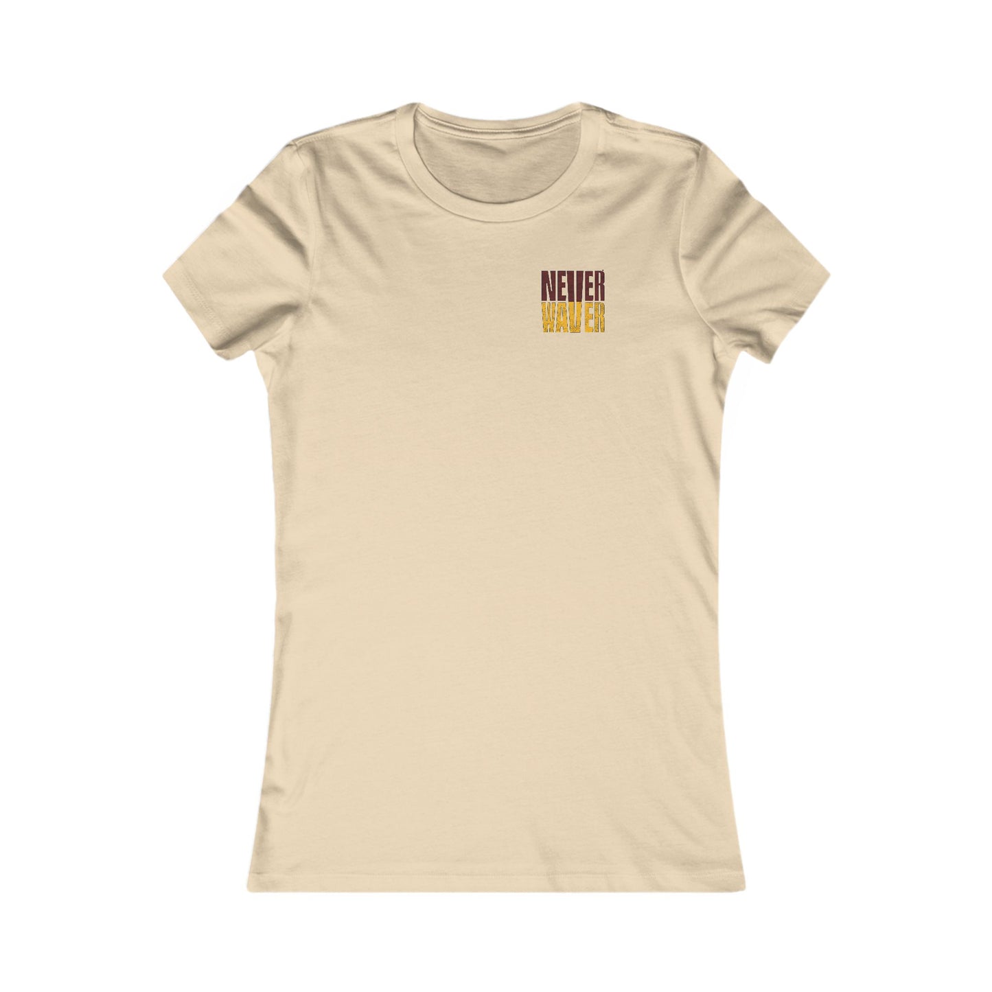 Washington Fans Never Waver W-Leopard Football Women's Favorite Tee - Never Waver