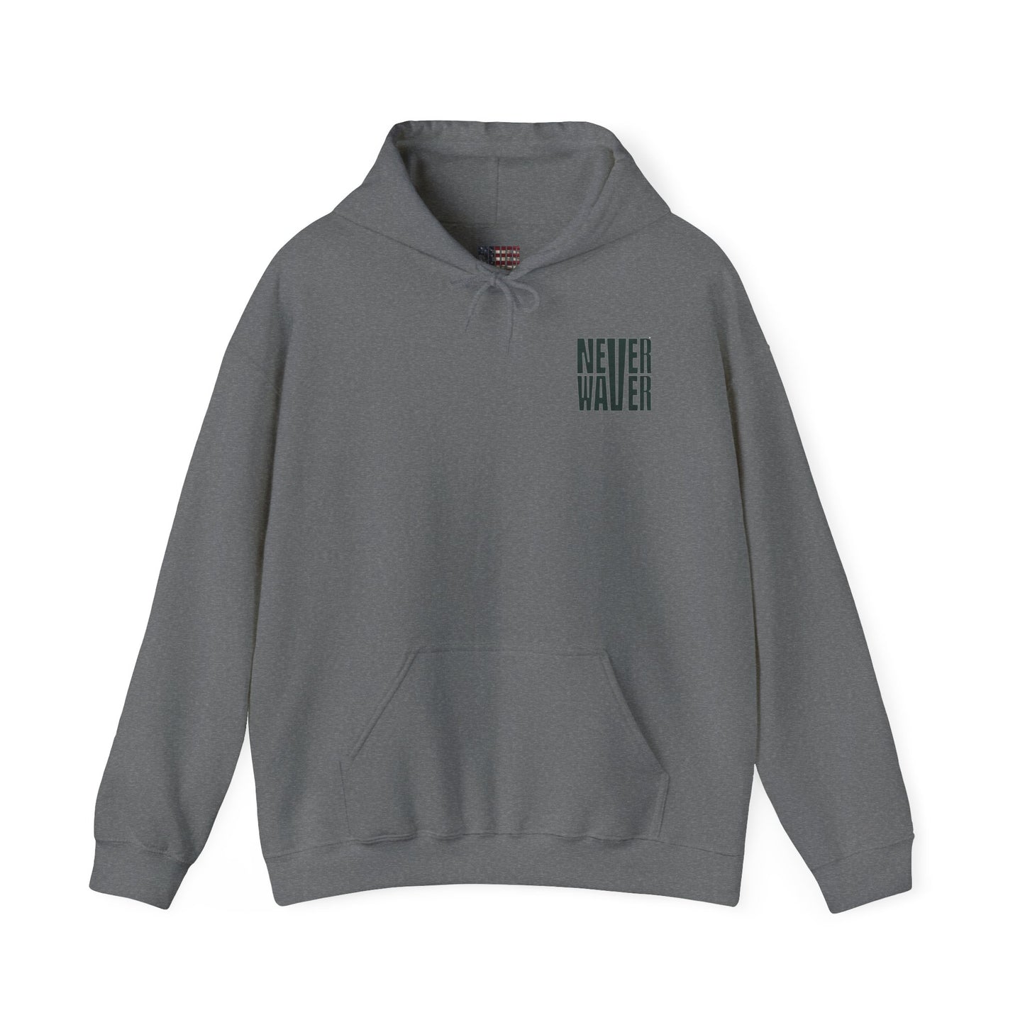 New York Fans Never Waver W Leopard Football Unisex Heavy Blend™ Hooded Sweatshirt - Never Waver