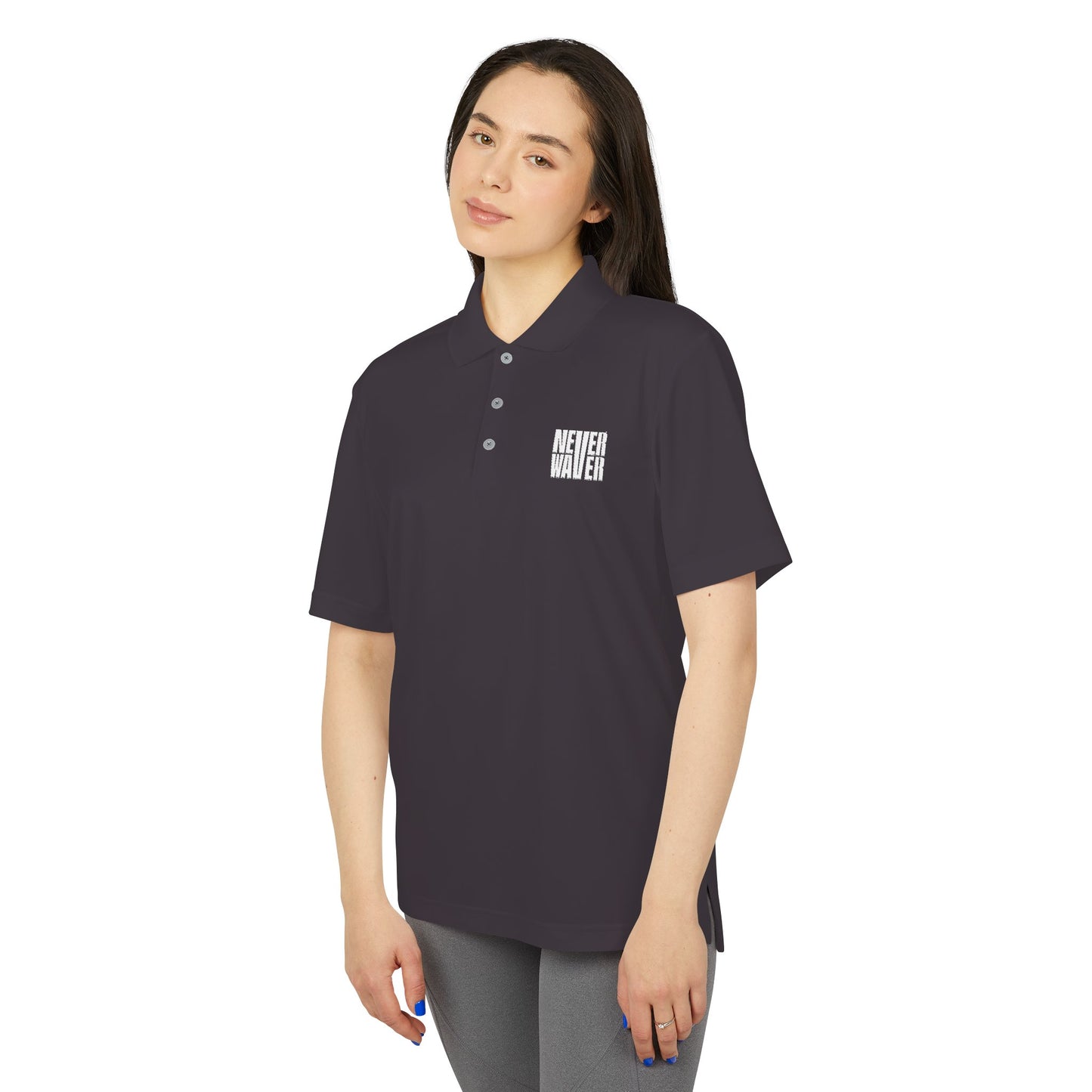 Unisex Never Waver Performance Polo Shirt - Activewear, Gym, Sports, Casual, Gift for Him/Her, Comfortable Fit
