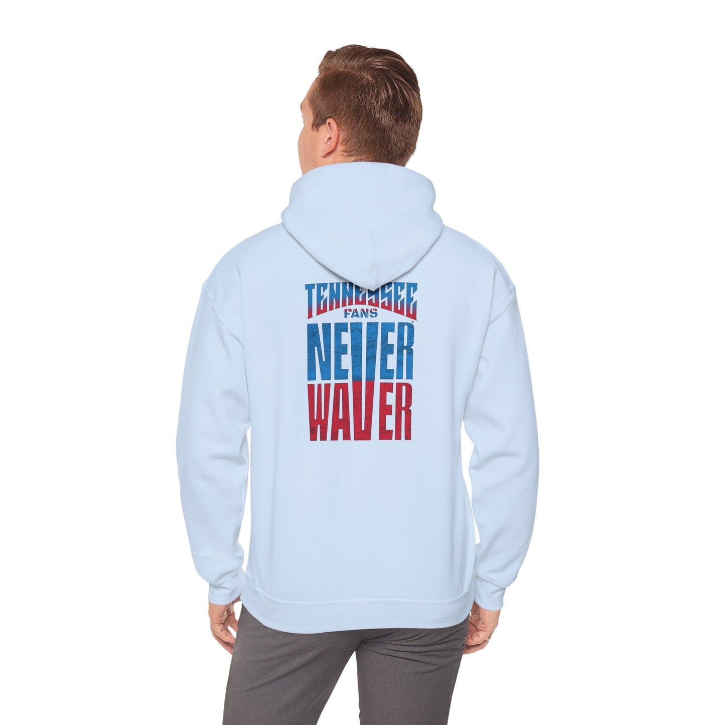 Tennessee Fans Never Waver Unisex Heavy Blend™ Hooded Sweatshirt – Casual Comfort for All Occasions - Never Waver