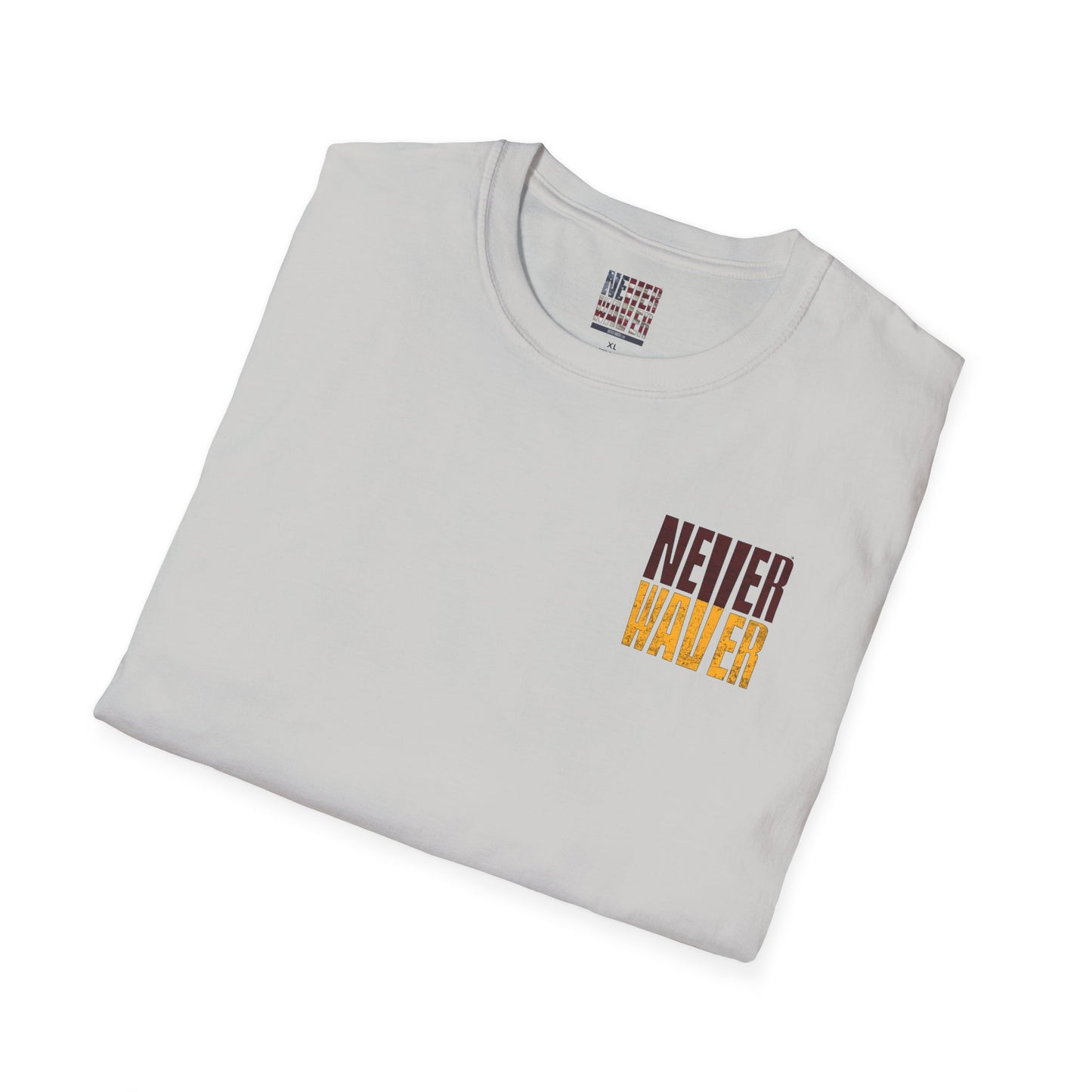 Washington Fans Never Waver Unisex Softstyle T-Shirt - Never Waver