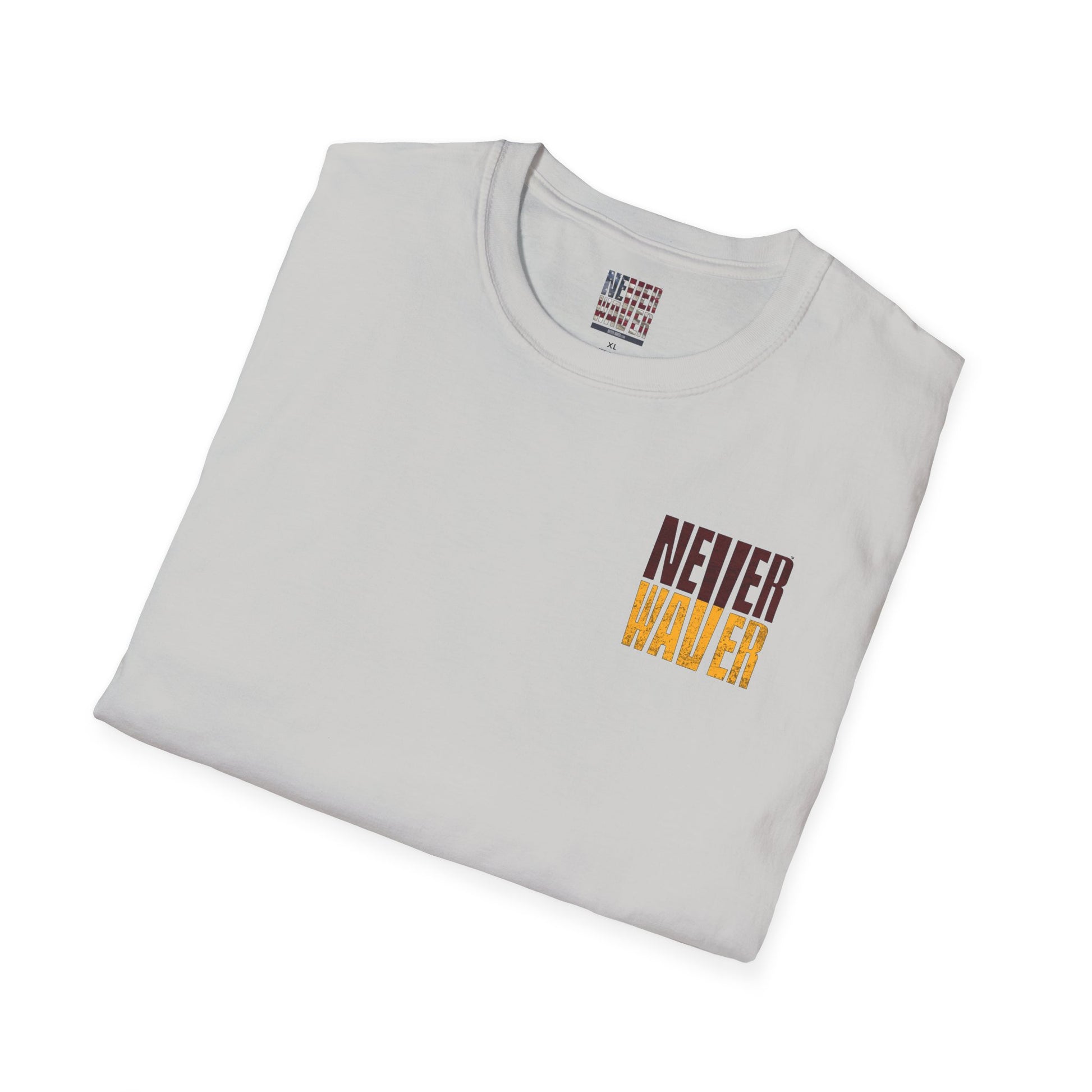 Washington Fans Never Waver Unisex Softstyle T-Shirt - Never Waver