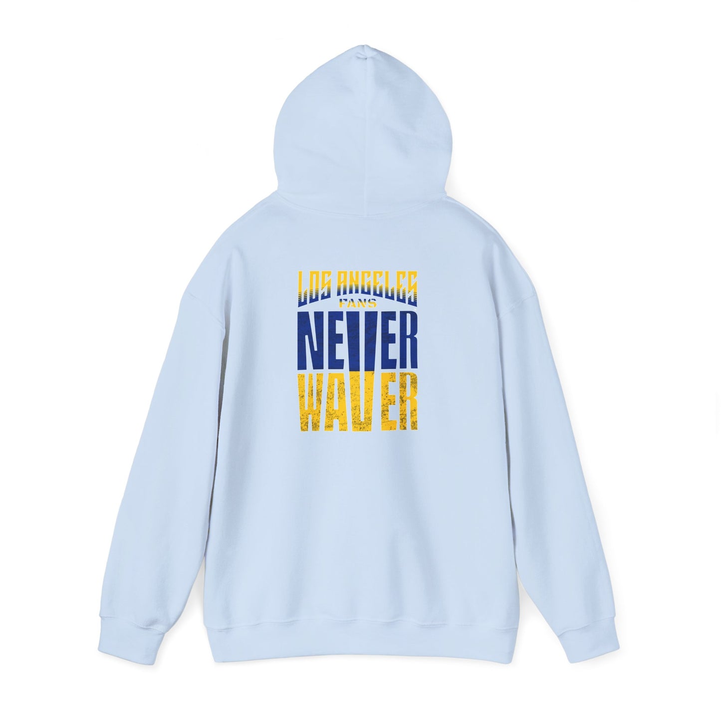 Inspired Unisex Heavy Blend™ Hooded Sweatshirt -Los Angeles Fans NEVER WAVER Graphic - Never Waver