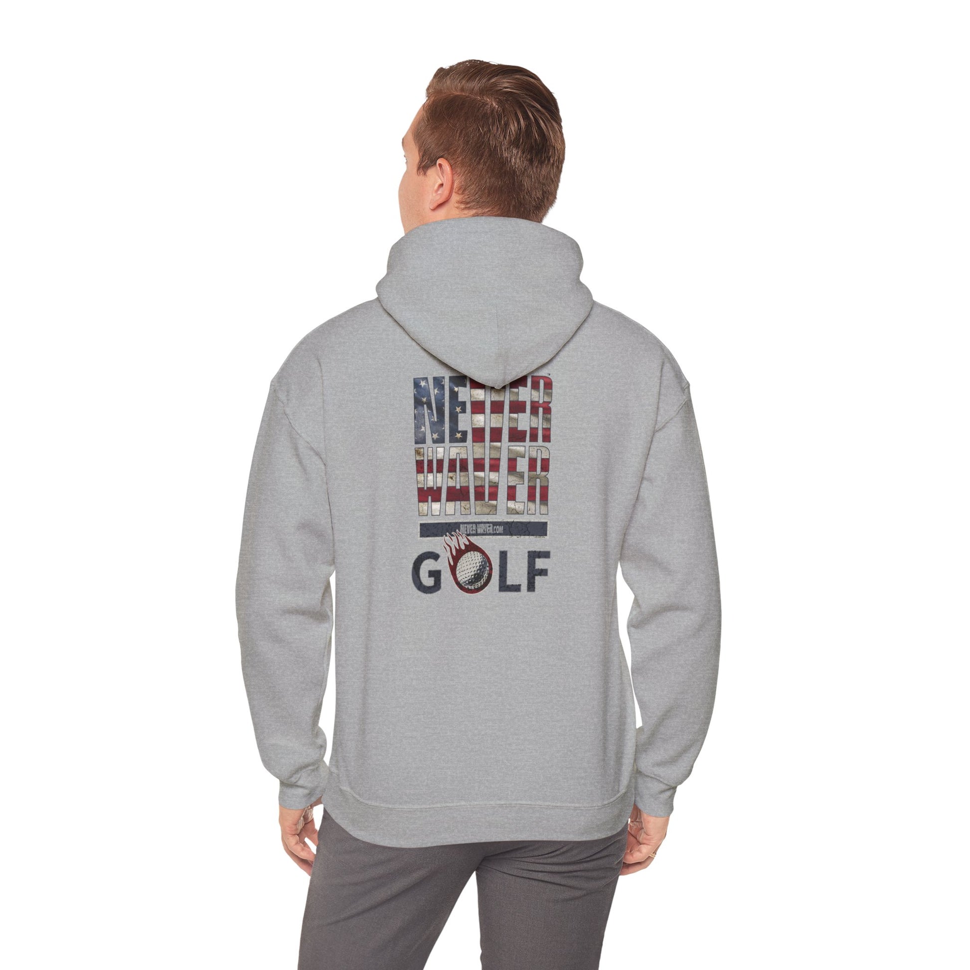 Never Waver Golf Hoodie - Unisex Heavy Blend™ Sweatshirt - Never Waver