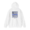 Never Waver Back The Blue Hoodie - Unisex Heavy Blend Sweatshirt - Never Waver