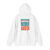 Unisex Heavy Blend™ Hooded Sweatshirt - "Miami Fans Never Waver" Inspirational Hoodie - Never Waver