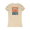 Denver Fans Never Waver W-Leopard Football Women's Favorite Tee - Never Waver