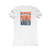 Denver Fans Never Waver W-Leopard Football Women's Favorite Tee - Never Waver
