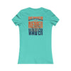 Denver Fans Never Waver W-Leopard Football Women's Favorite Tee - Never Waver