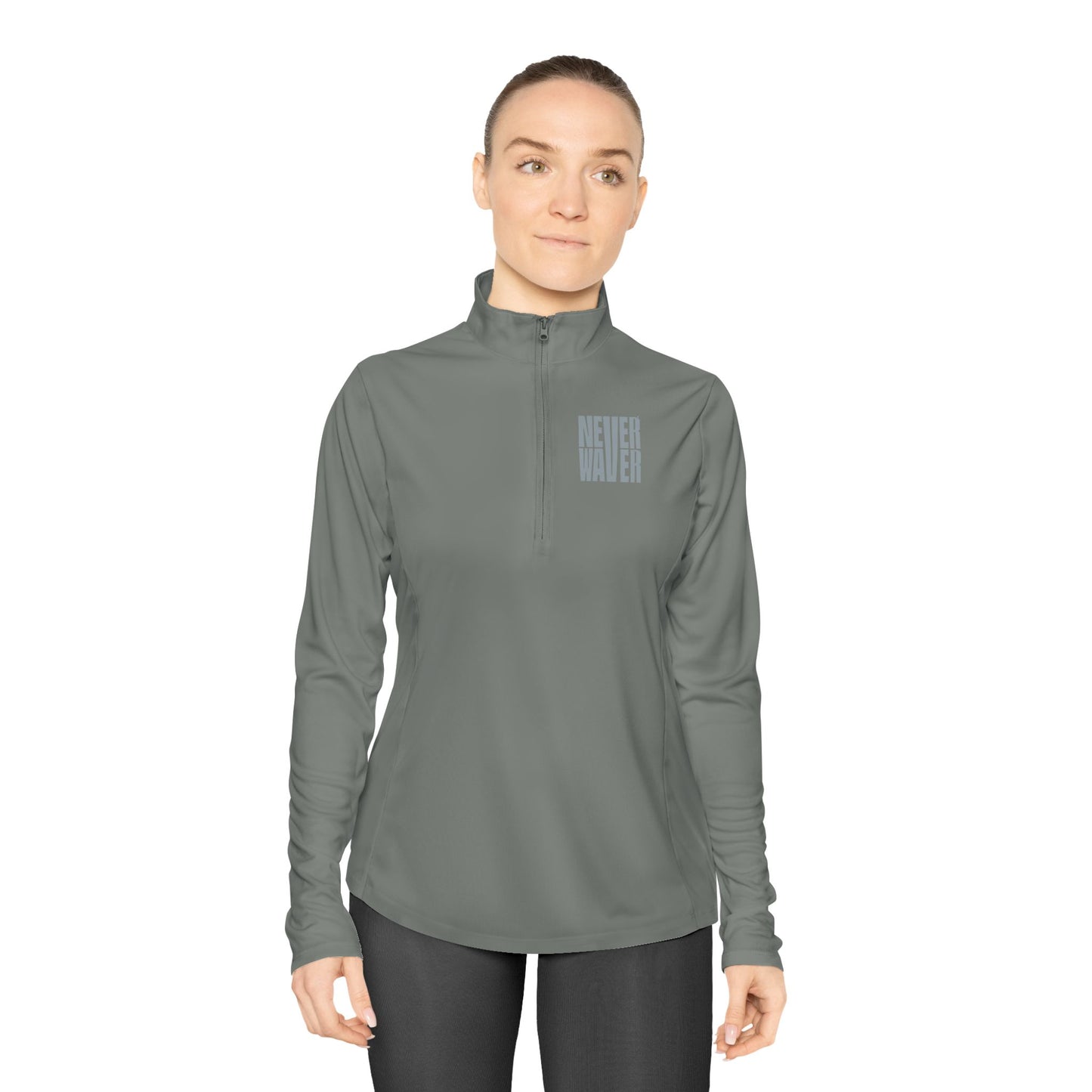 Ladies Quarter-Zip Pullover - Never Waver Activewear - Never Waver