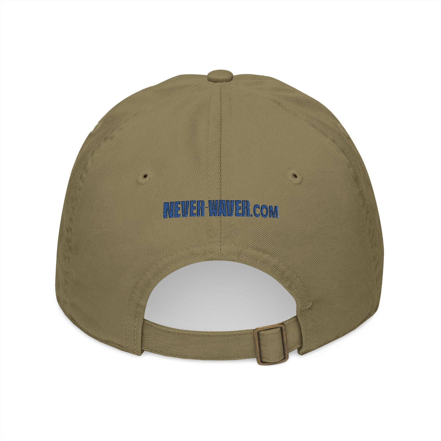 Organic Baseball Cap - Never Waver Embroidery - Never Waver