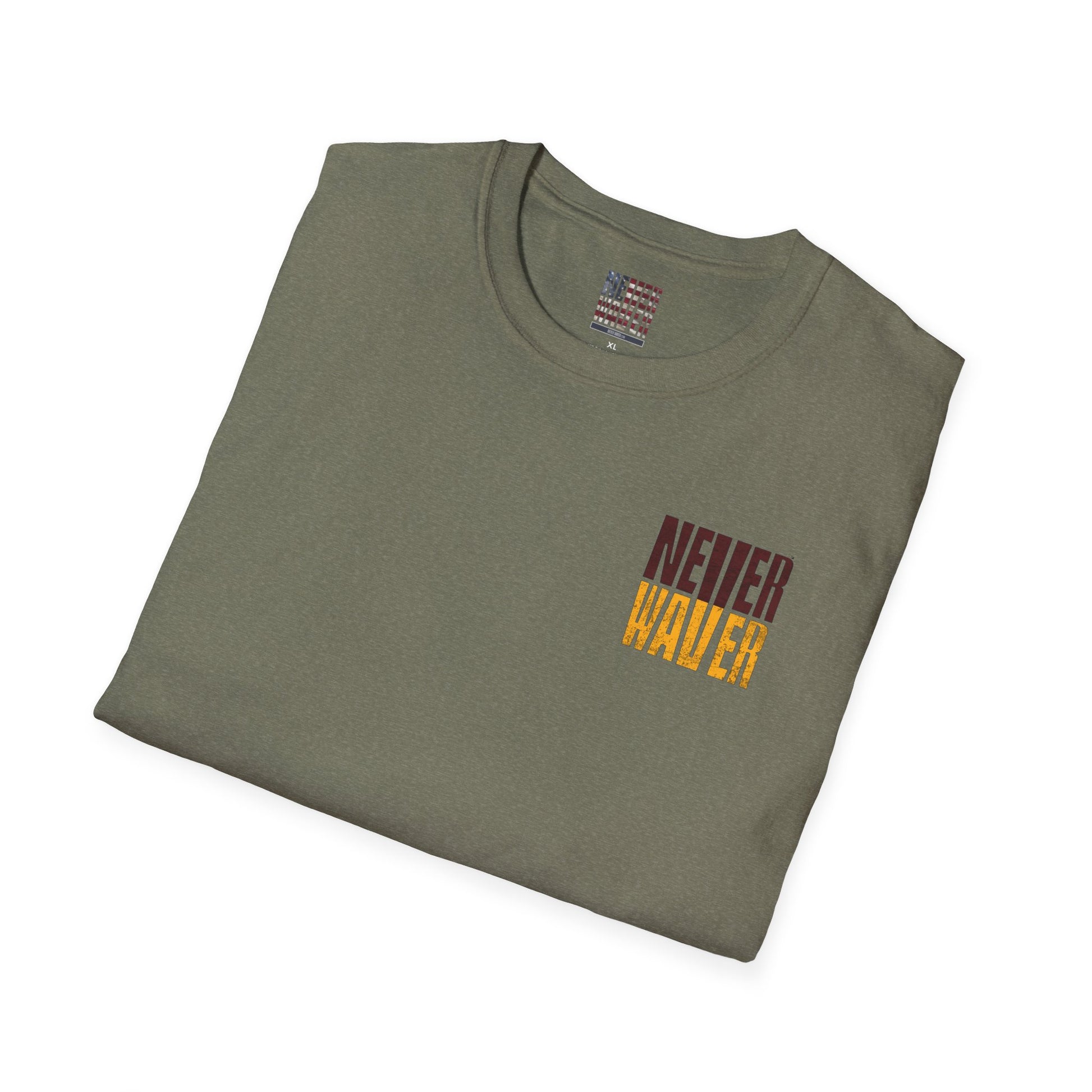 Washington Fans Never Waver Unisex Softstyle T-Shirt - Never Waver