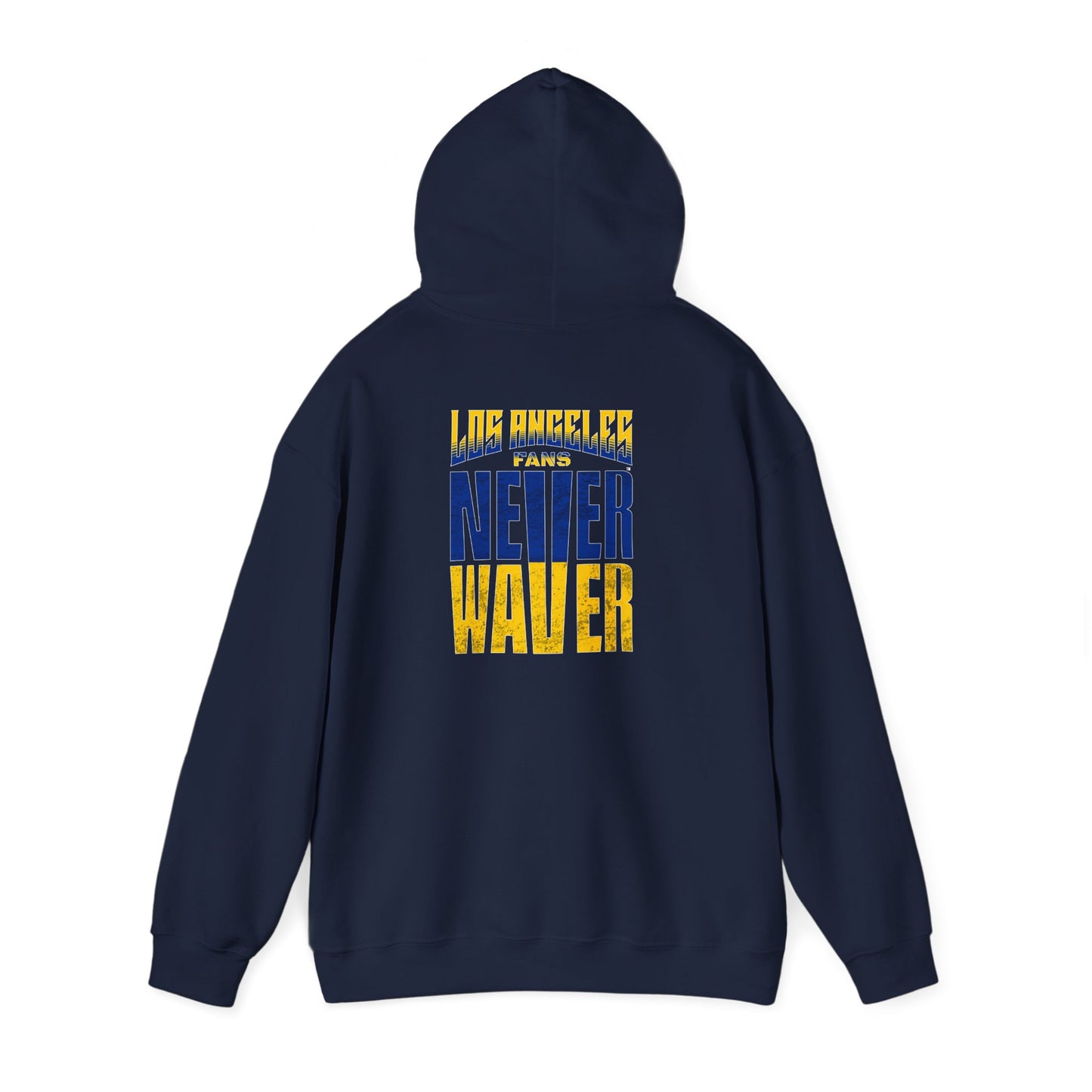 Inspired Unisex Heavy Blend™ Hooded Sweatshirt -Los Angeles Fans NEVER WAVER Graphic - Never Waver