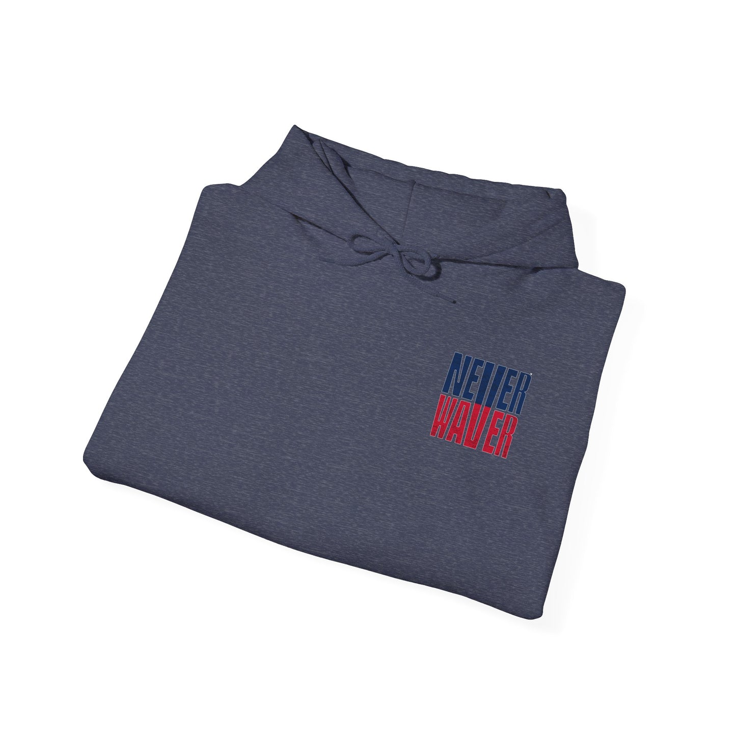 Unisex Heavy Blend™ Hooded Sweatshirt - New England Fans Never Waver w Leopard football - Never Waver