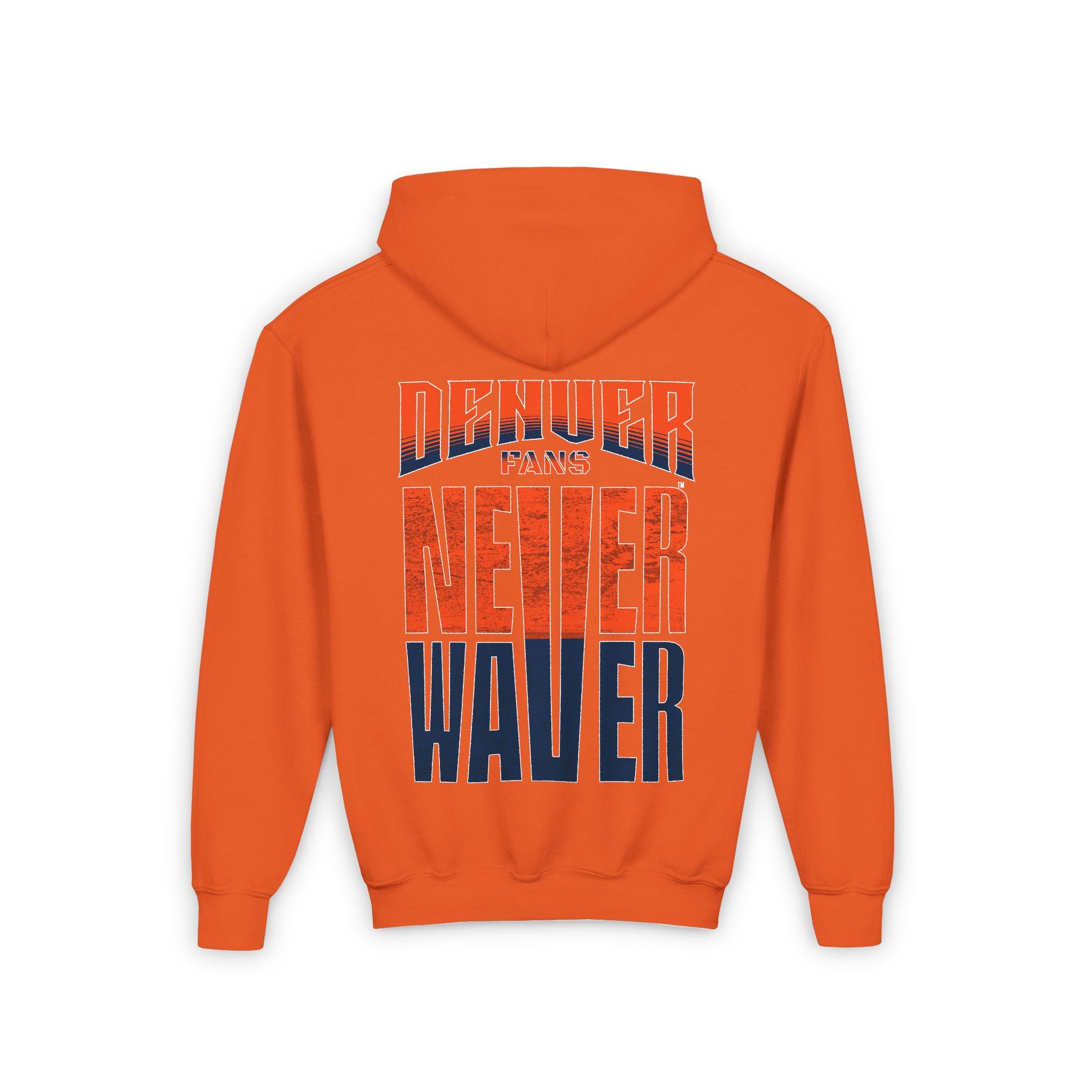 Denver Fans Never Waver Youth Heavy Blend Hooded Sweatshirt - Never Waver
