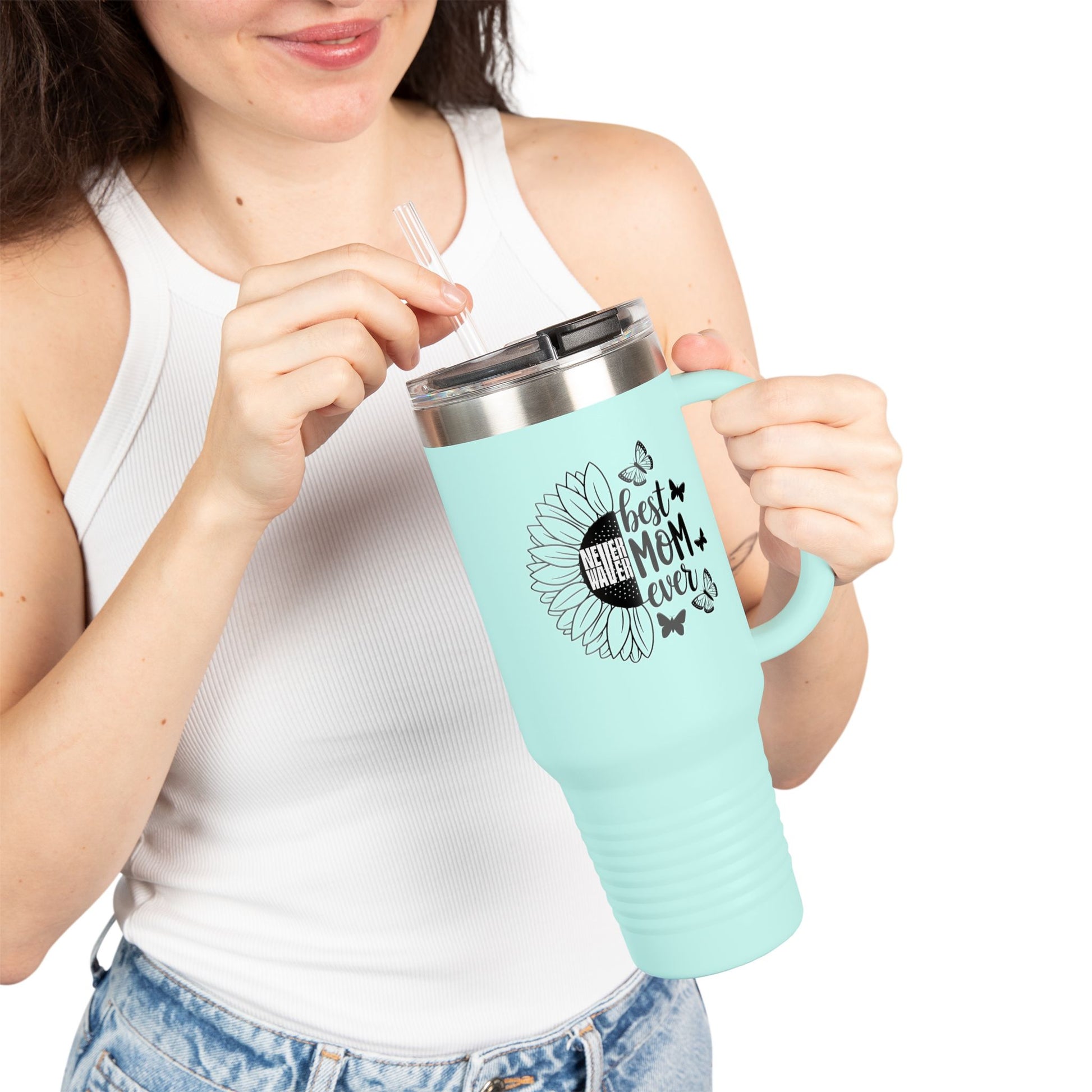 Never Waver Best Mom Ever Insulated Travel Mug - Never Waver