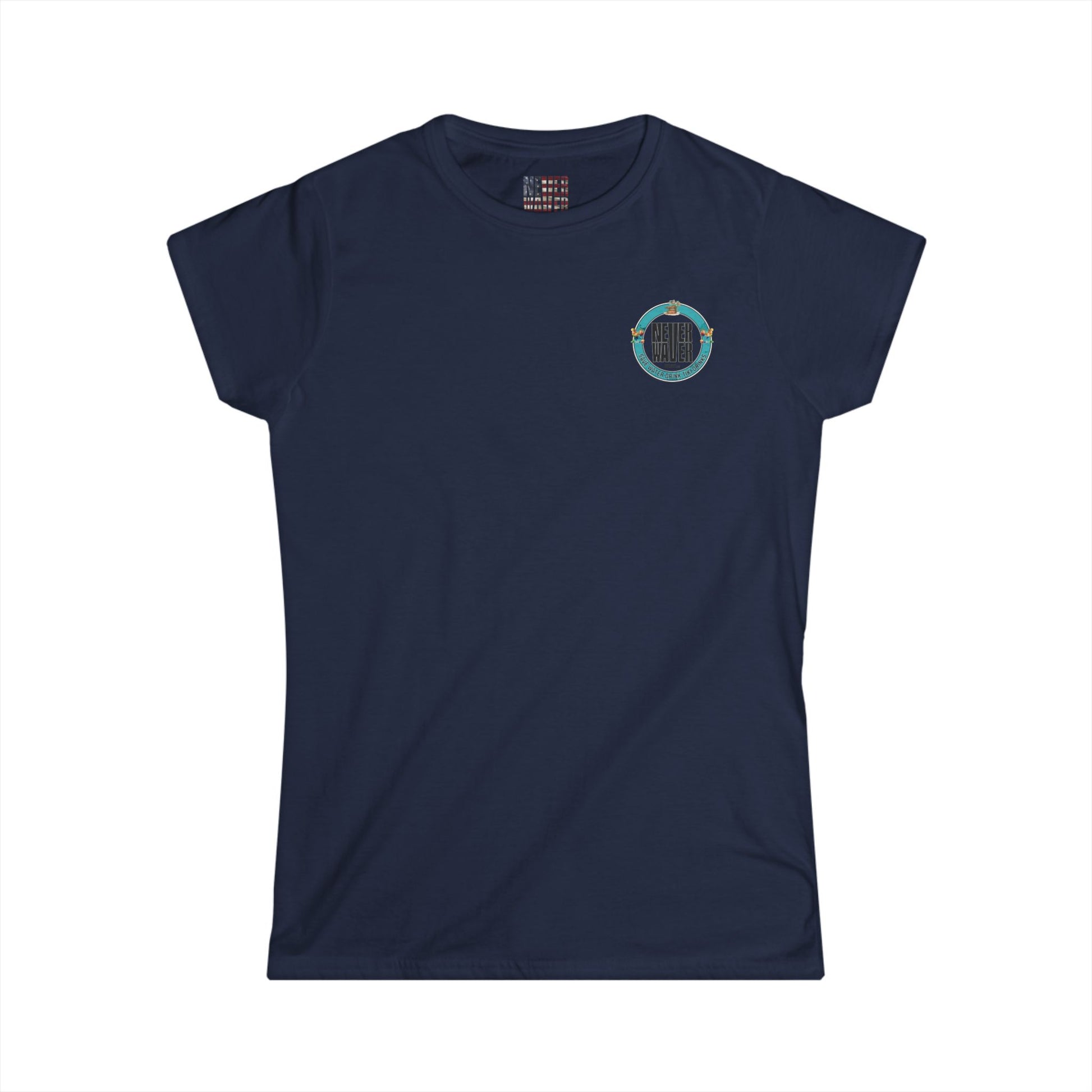 Never Waver Save Water Drink Tiki Drinks Women's Soft Style Tee - - Never Waver