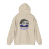 Never Waver Always Back the Blue Hooded Sweatshirt - Unisex Heavy Blend™ - Never Waver