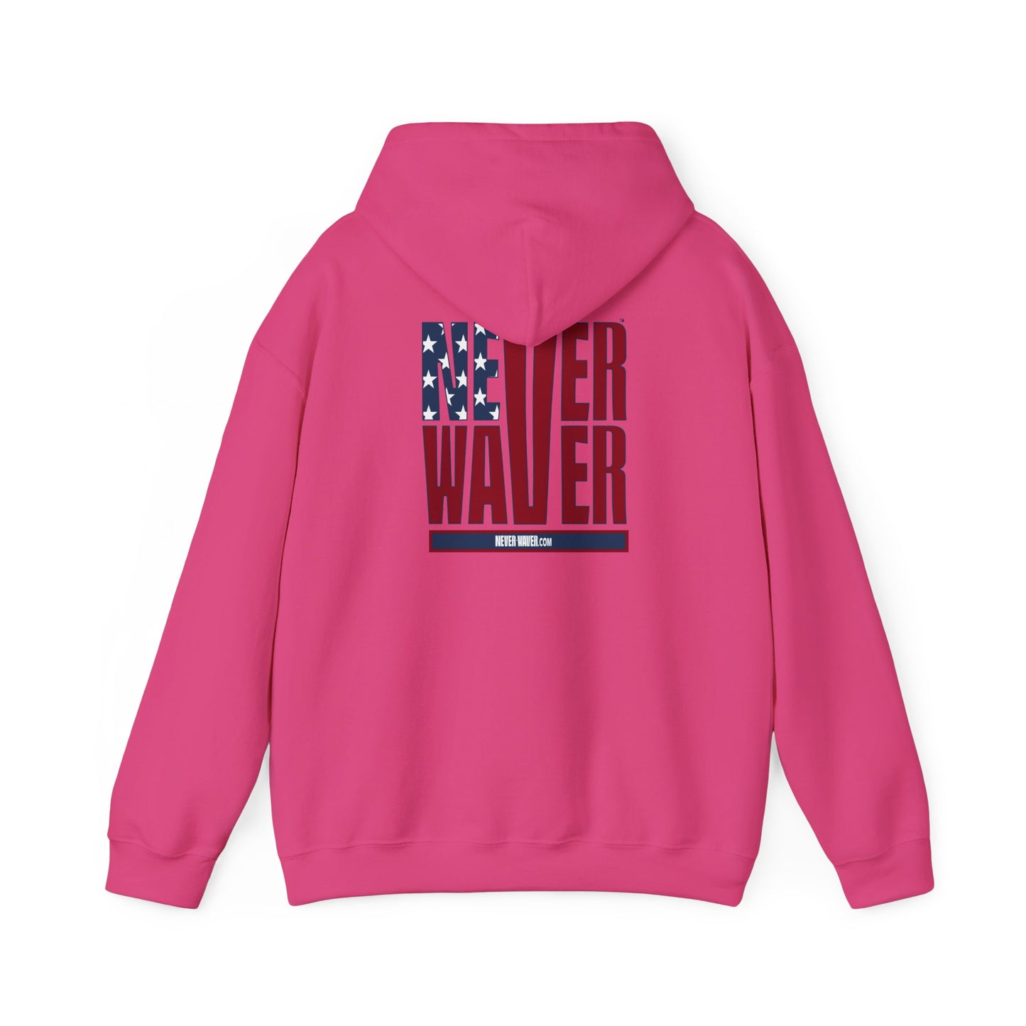 Patriotic Unisex Heavy Blend Hoodie - Never Waver Design - Never Waver